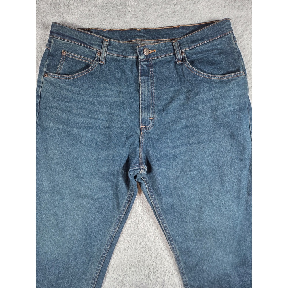 Wrangler Jeans 36x30 Blue Mens Premium Quality Straight Leg 1097FXWXD